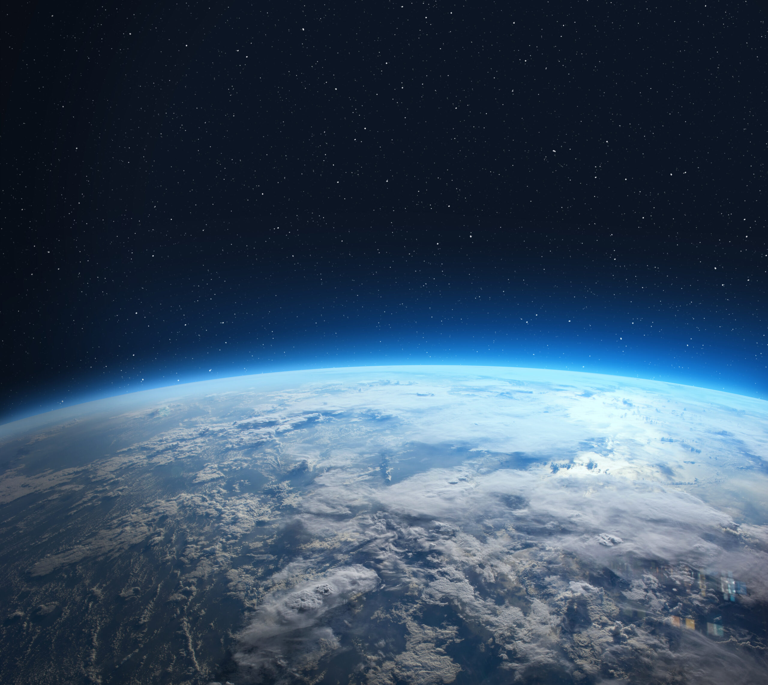 Blue,Earth,In,The,Space.,View,Of,Planet,Earth,From
